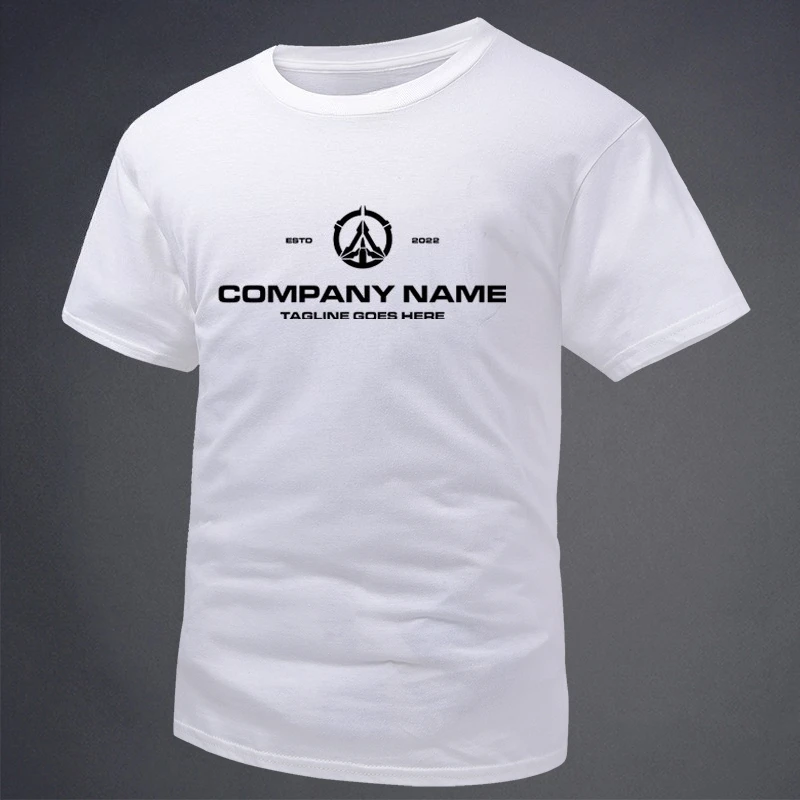 2026 Arrow Vector Print Fitness Short-sleeved T-shirt Large-sized Cotton Breathable Military-style Round-neck Base T-shirt