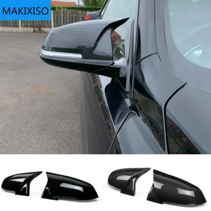 Für BMW 1 2 3 4 X Serie Rückspiegelabdeckung F20 F21 F22 F23 F30 F32 F36 X1 E84 F87 M2 Carbonfaser-Muster Zubehör