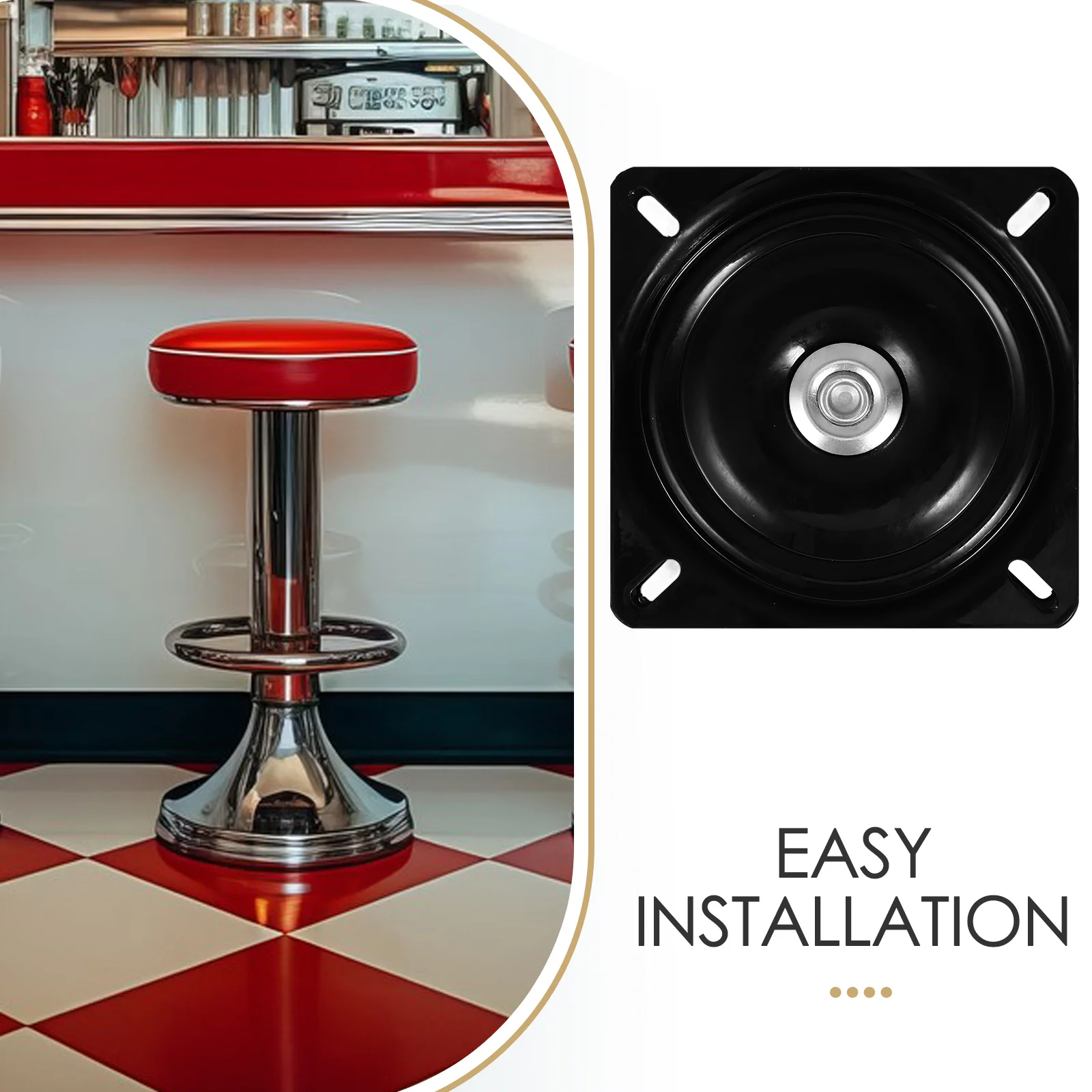 Swivel Stool Accessories Mechanism for Bar Chair Base Turntable Plate Recliner Seat Iron
