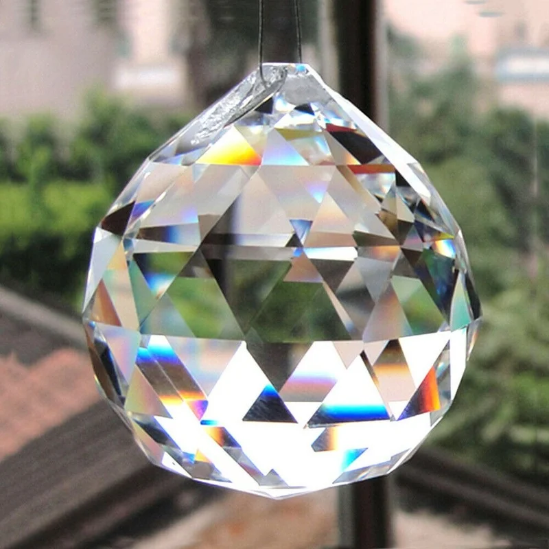 20/30MM kristal top temizle kristal prizmalar Suncatcher avize kristaller kolye aksesuar DIY boncuk perde asılı süsleme