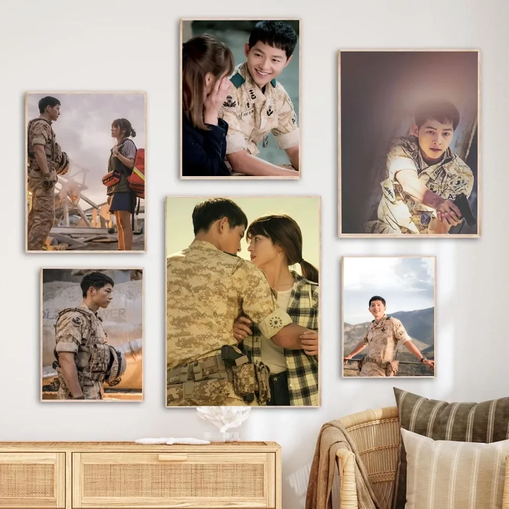 1pc Descendants of The Sun Song Joong-ki Poster Paper Print Home Living Room Bedroom Entrance Bar Restaurant Cafe Art Painting