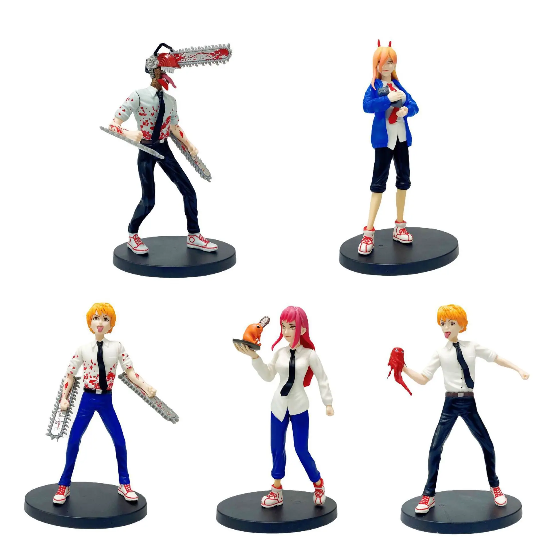 

Anime Character Chainsaw Man Q-version Clay Ornament Birthday Festival Gift Home Decoration Crafts Small Figurines & Miniatures
