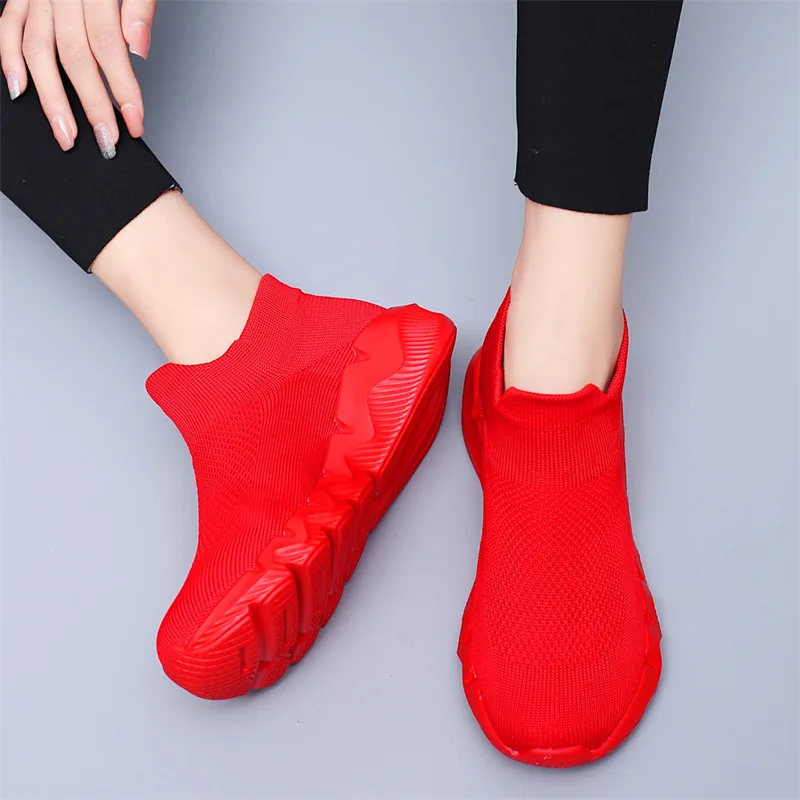 Original Men's Fashion Sneakers Large Size 48 Breathable Socks Shoes Trainers for Men Women Slip-on Platform Casual Sneakers Men