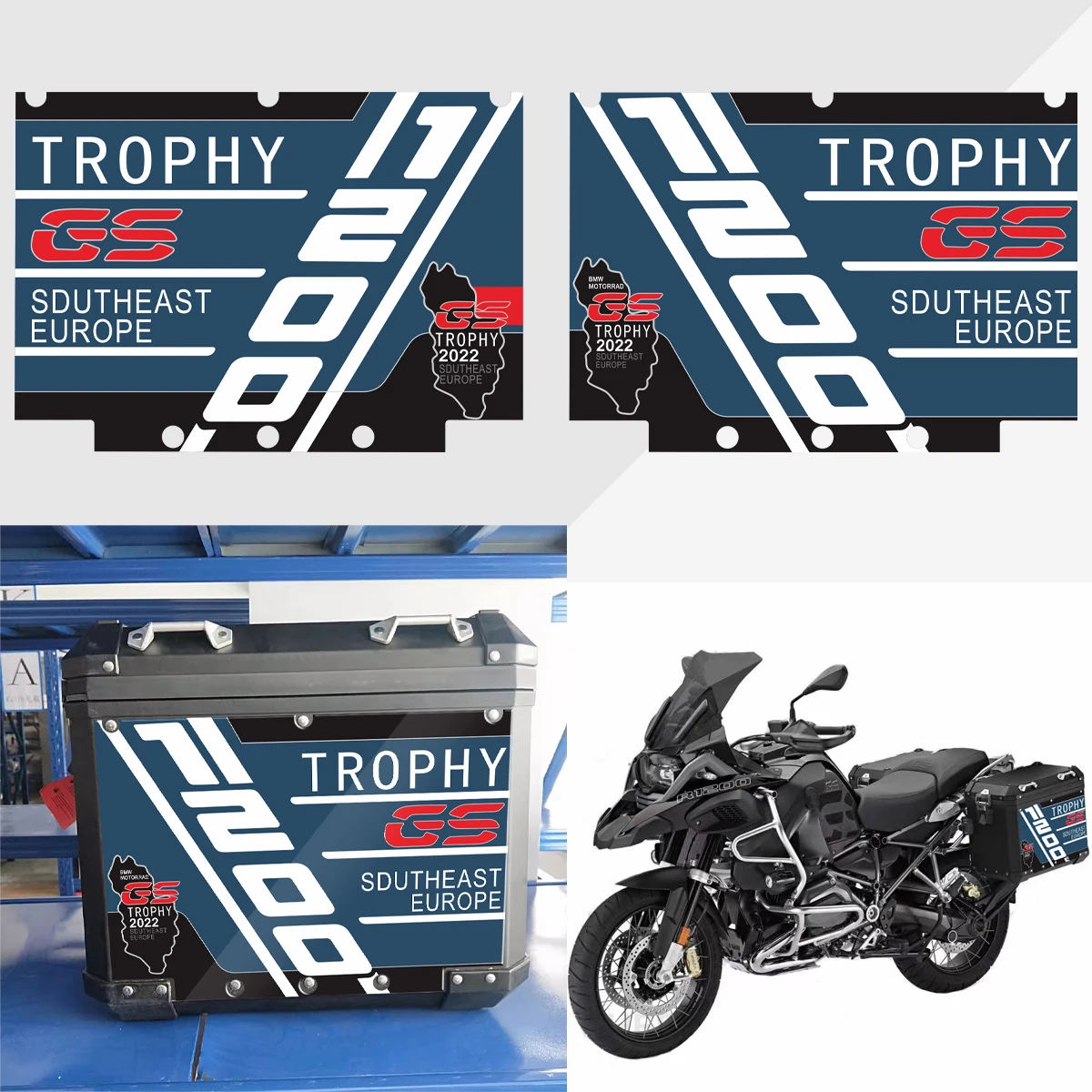 

R1200 R1250 GS ADV For BMW Motorrad Panniers R1200GS R1250GS Adventure 2004-2023 Motorcycle Triple Black Sticker