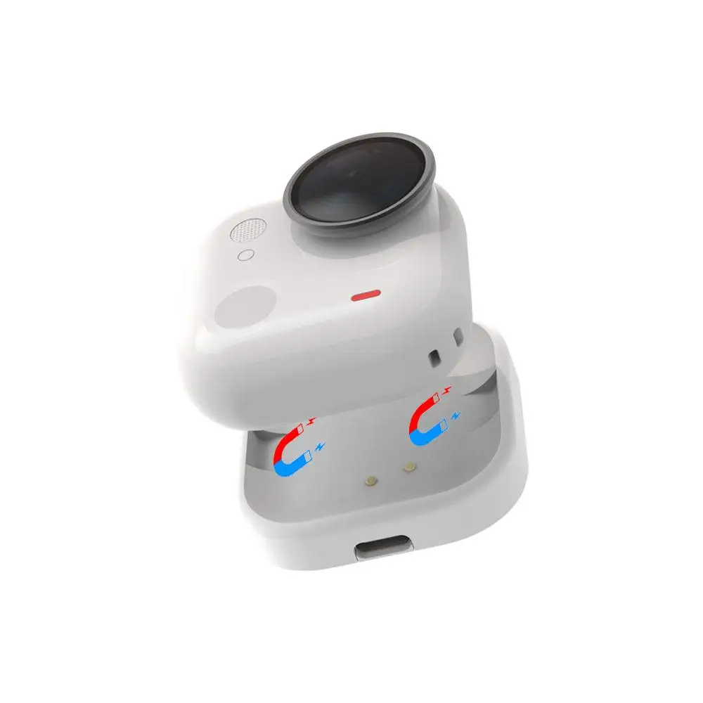 For Insta360 Go Ultra Magnetic Charging Stand Base With Lanyard Fast Charging Station Action Camera Accessories