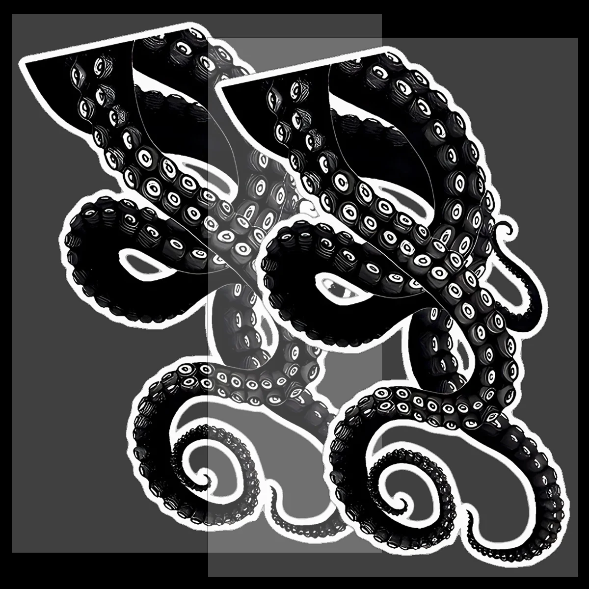 

Horror Style Sea Monster Tentacles Reflective Motorcycle Stickers Scooter Moto Body Fuel Tank Helmet Vinyl Decals Accessories