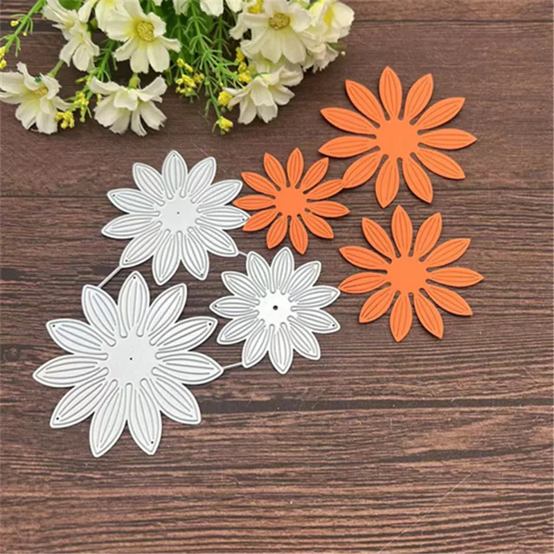 3D Flower Metal Cutting Dies Stencils For DIY Scrapbooking Decorative Embossing Handcraft Template