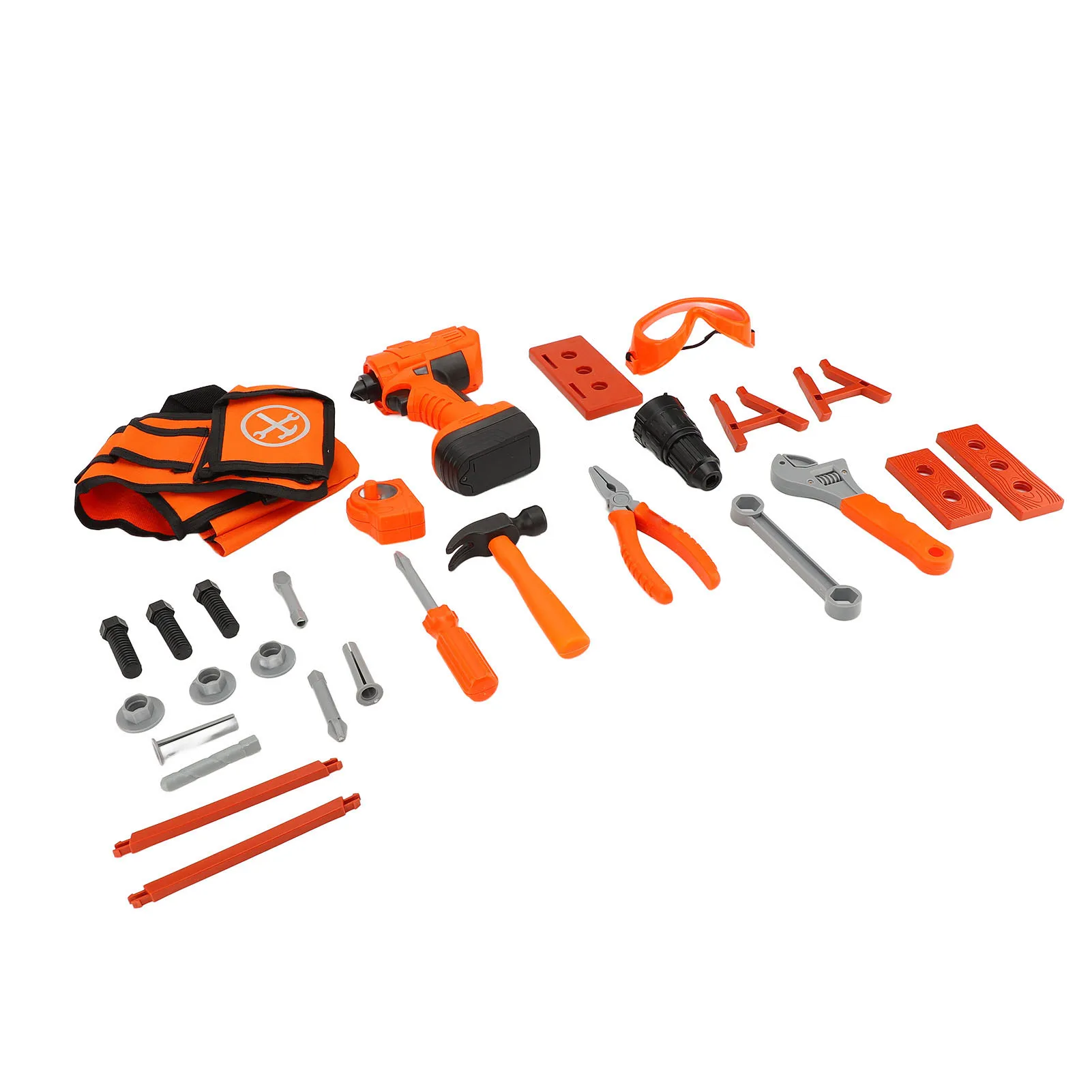 어린이 도구 세트 감각 발달 전자 드릴 상상력 놀이 DIY 손 눈 조정 4-6세 어린이를 위한