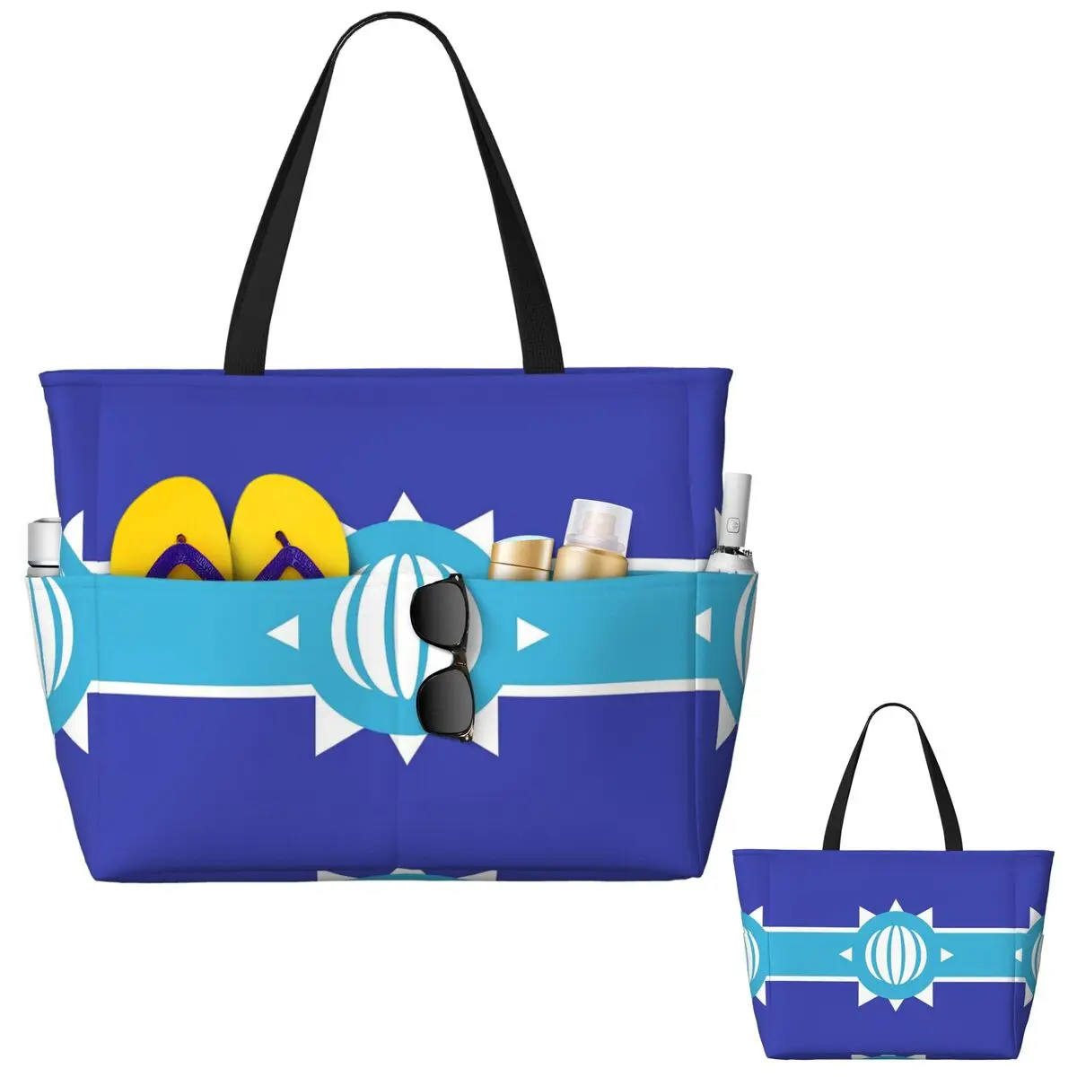

Antarctic Empire Flag Beach Tote Bag Sport Gym Yoga Duffle Large Tote Bag Women Travel Bag Fitness bag