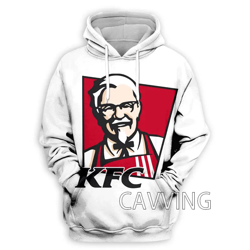 ใหม่แฟชั่นผู้หญิง/ผู้ชาย3D พิมพ์ตลก KFC Hoodies เสื้อ Harajuku เสื้อ Hoodie Tops เสื้อผ้า