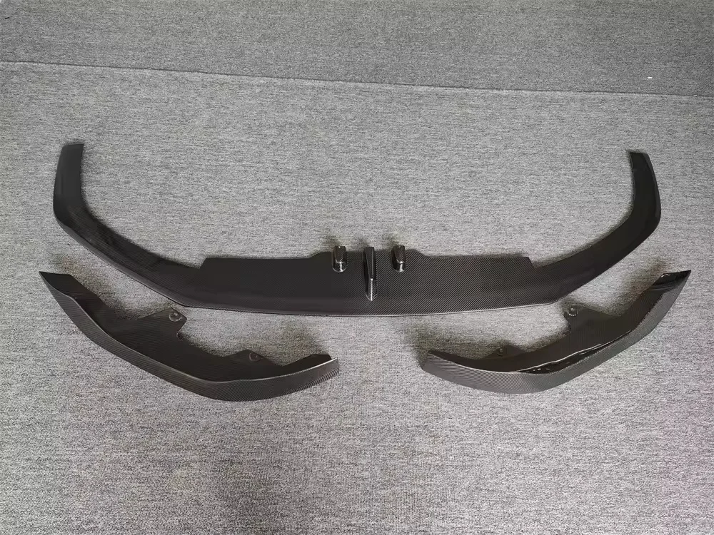 RELI5 PG لسيارات BMW 8 Series G14 840 850 2019 + AC Style ألياف الكربون الجافة الحقيقية العالمي المفسدين الخلفي الجبهة شفة ممتصة للصدمات الناشر Bo