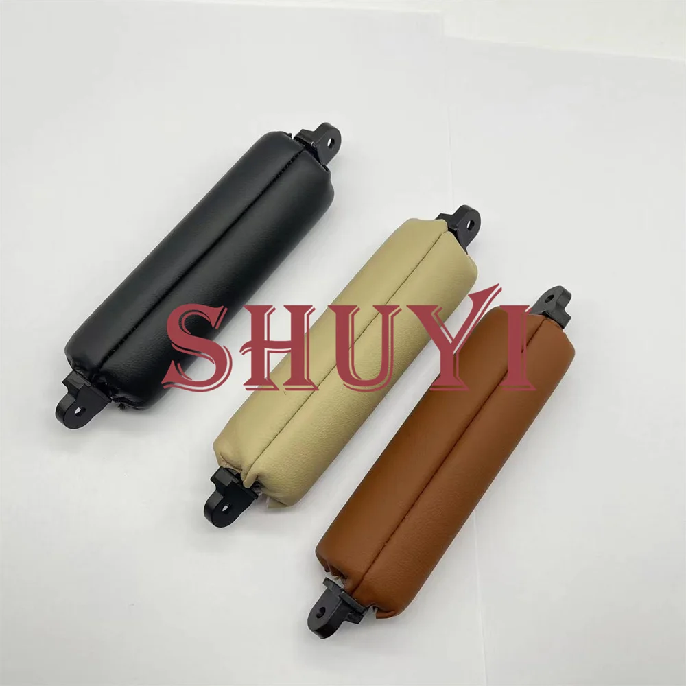 Car Interior Door Pull Handle Trim OEM 7L6867161 FOR VVW Touareg 2003-2010 Side Door Handle Inner PU Leather LHD RHD Black