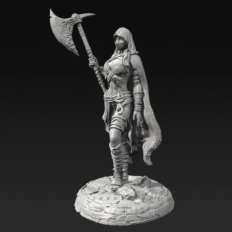 Figurine en résine Leader Tribal, 38mm 50mm 75mm 90mm, Micro Miniature Gk, modèle blanc imprimé en 3d, jouet, Kit non assemblé et non peint