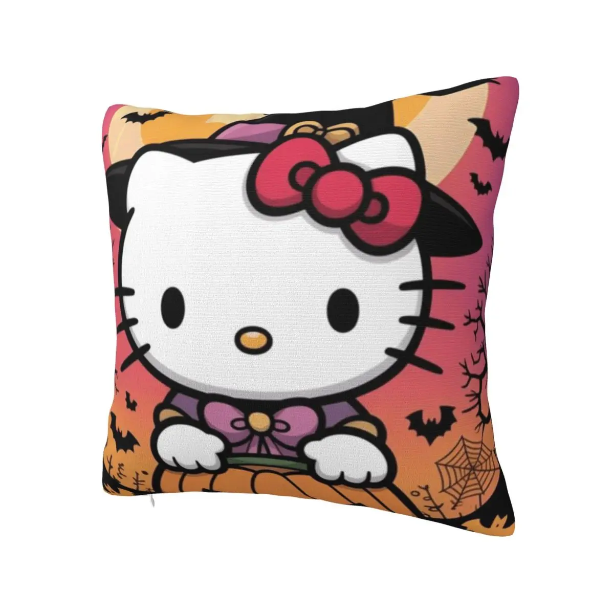Funda de almohada Hellos Kittys, funda de almohada a la moda, funda de cojín con gráfico suave, fundas de almohada para decoración del hogar, fiesta de boda