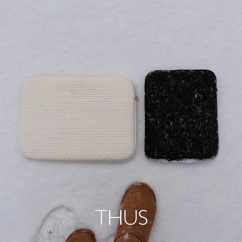 Solid Color Tablet Bag For IPad Pro10.5 11 Macbook Air Pro13.3/13.6 14 15 16 Samsung Dell 15.6 Inch Lightweight Laptop Sleeve