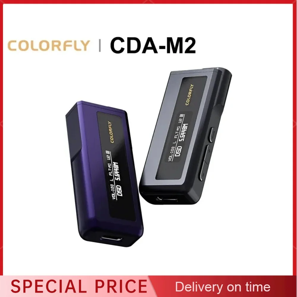 

COLORFLY CDA M2 Portable MINI USB DAC/AMP Headphone Amplifier 2*CS43198 Chips PCM768 DSD256 3.5+4.4m Output Mquloos