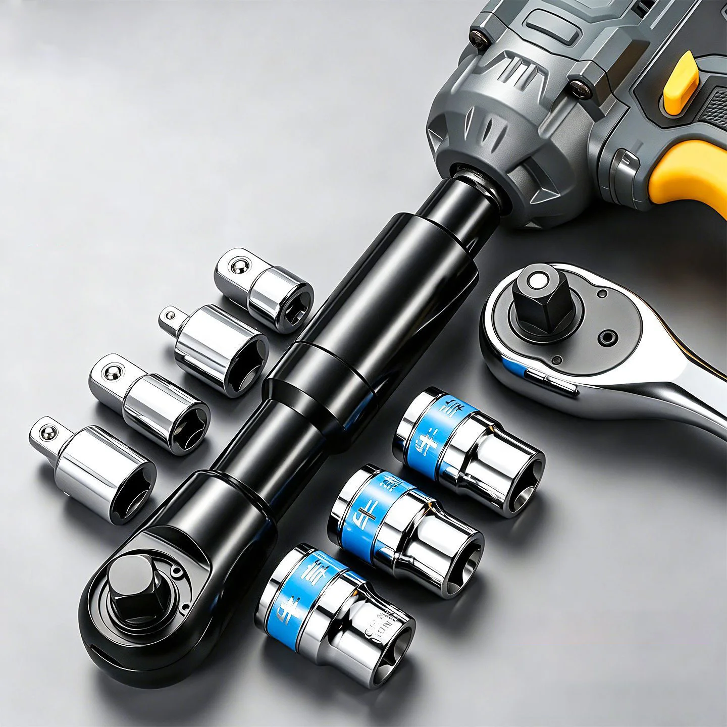 72 Tooth Ratchet Wrench Set  1/2