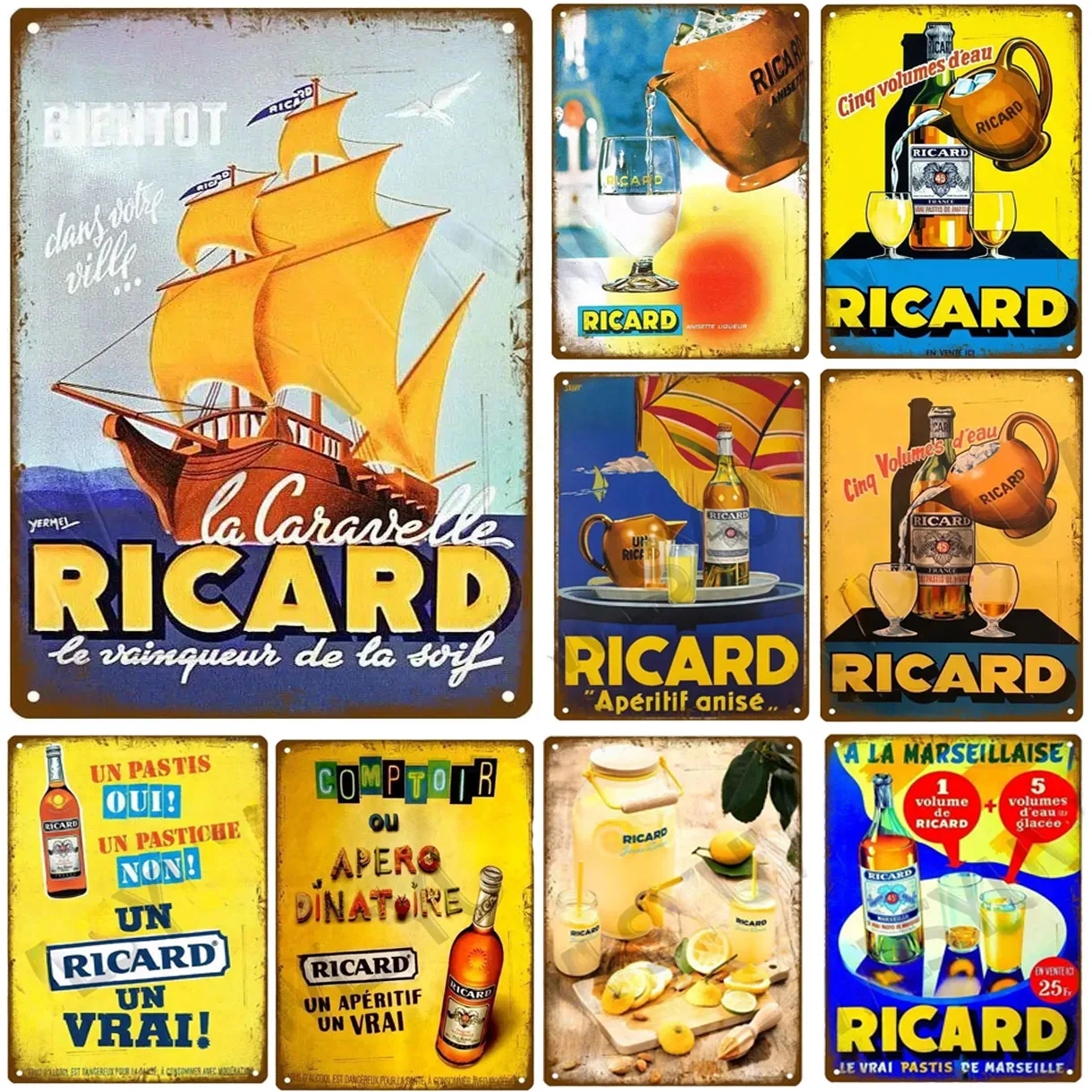 Metal Tin Signs Plaque Un Richard Un Vati Wall Decoration Vintage Posters Iron Painting for Man Cave Home Cafe Garden Club Bar