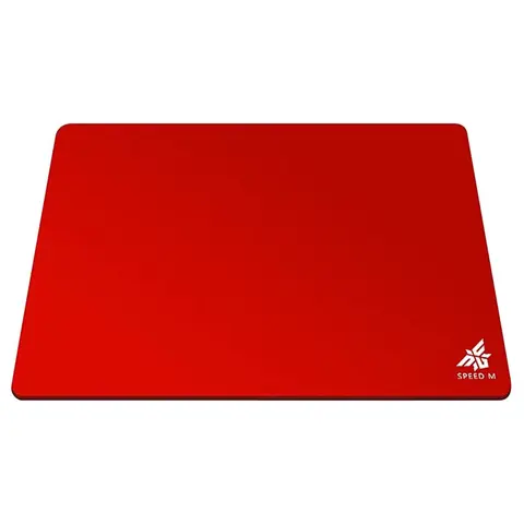NPET SPEEDM Gaming Mousepad - Resin Surface Hard Gaming Mouse pad,Balanced Control & Speed, for Esports Gamers [Hard/Fast] RED L