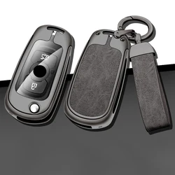 Alloy Car Folding Key Case for Buick Verano Encore GX GL6 2018 2019 2020 for Opel Vauxhall Astra K Corsa Key Cover Accessories