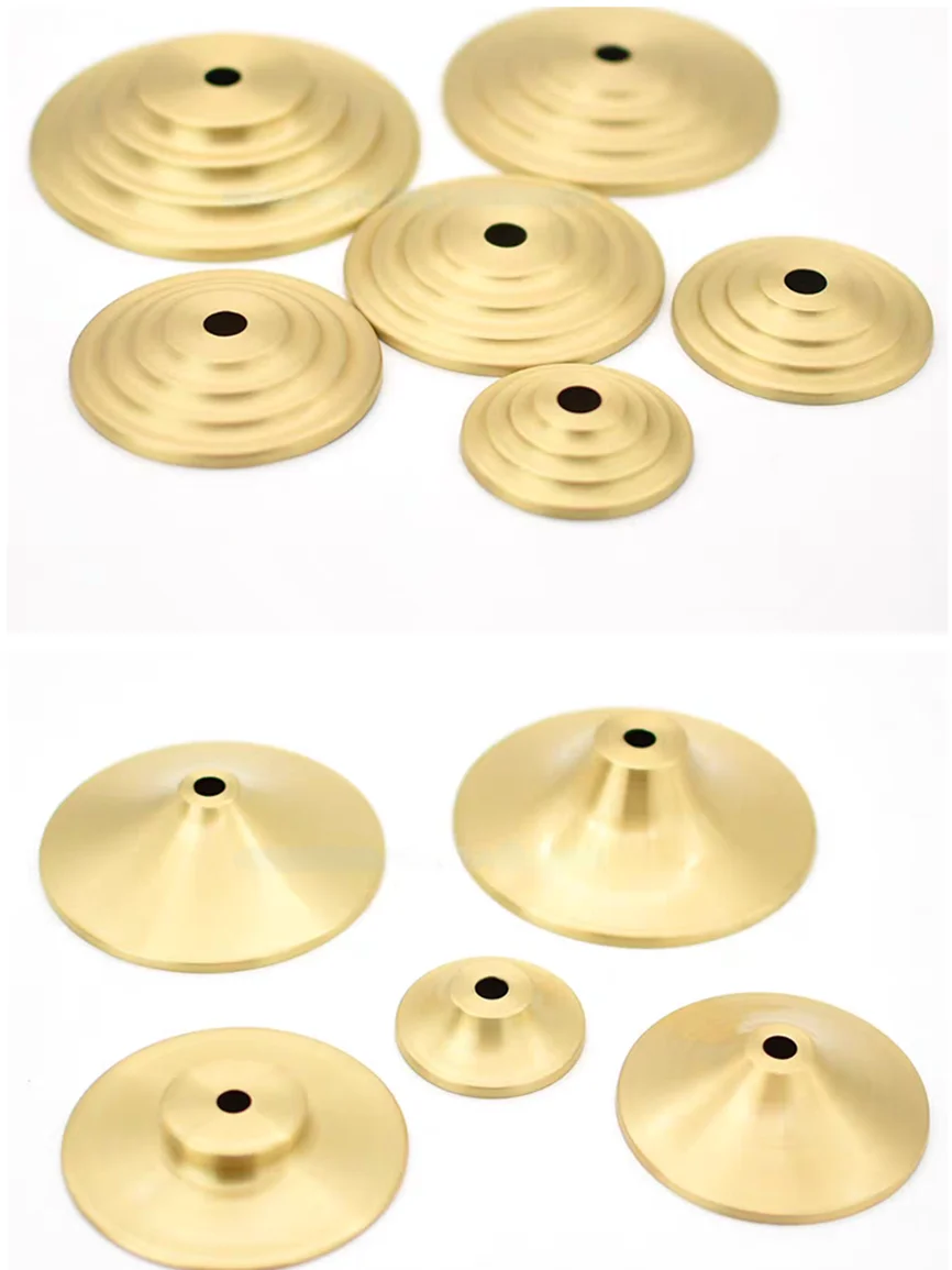 M10 Ceramic Desk Lamp Brass Base Cover Pure Copper Desk Lamp Plate I-Shaped Connector DIY Brass Lighting Hardware Accessories