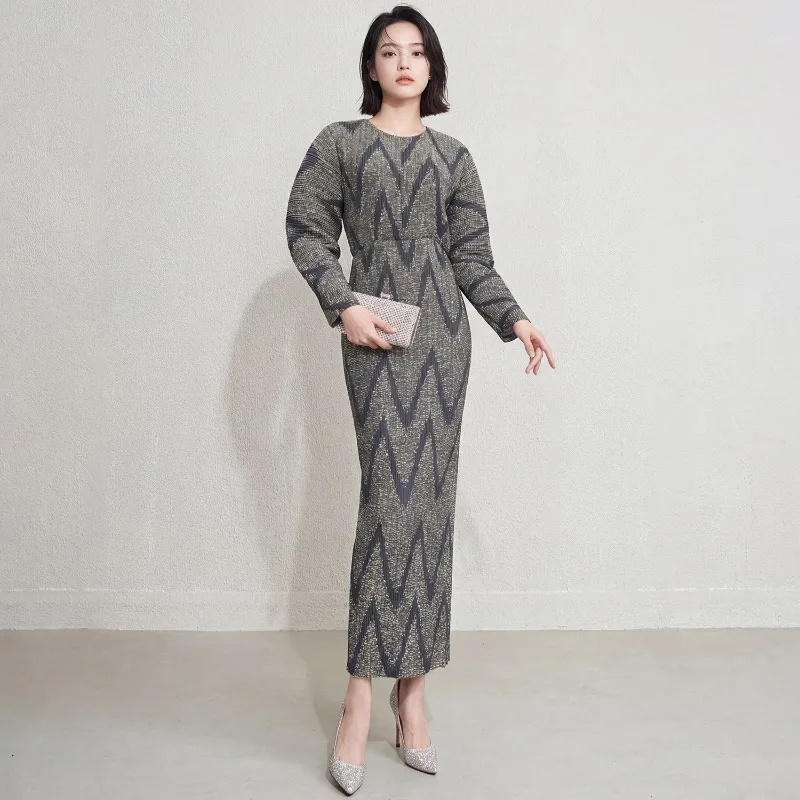 

Light Luxury Wind Wavy Waist Long Skirt Slim Hip Slender Style Slim Dress Skirt