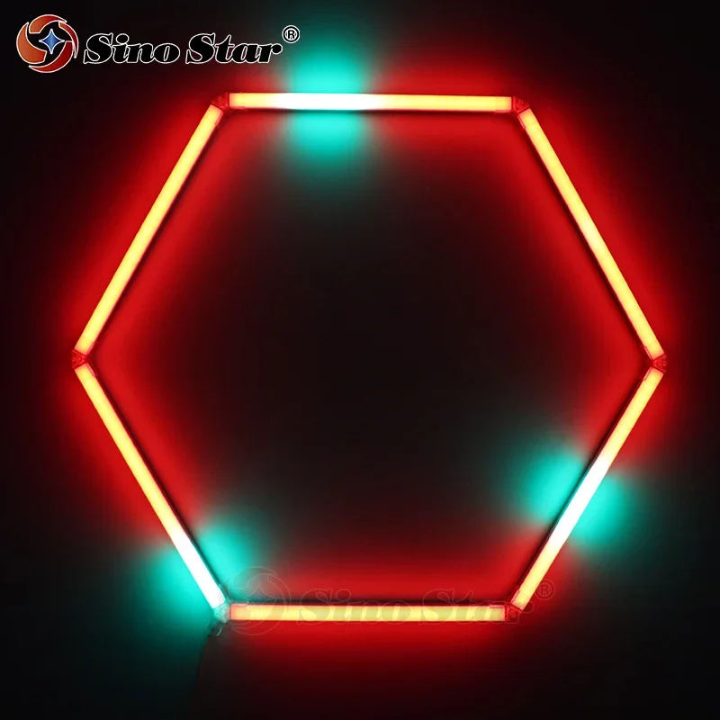 

987*894mm Energy Saving RGB Hexagonal Decorative Modern Celling Led Lights For Home with 380+ models in color and speed