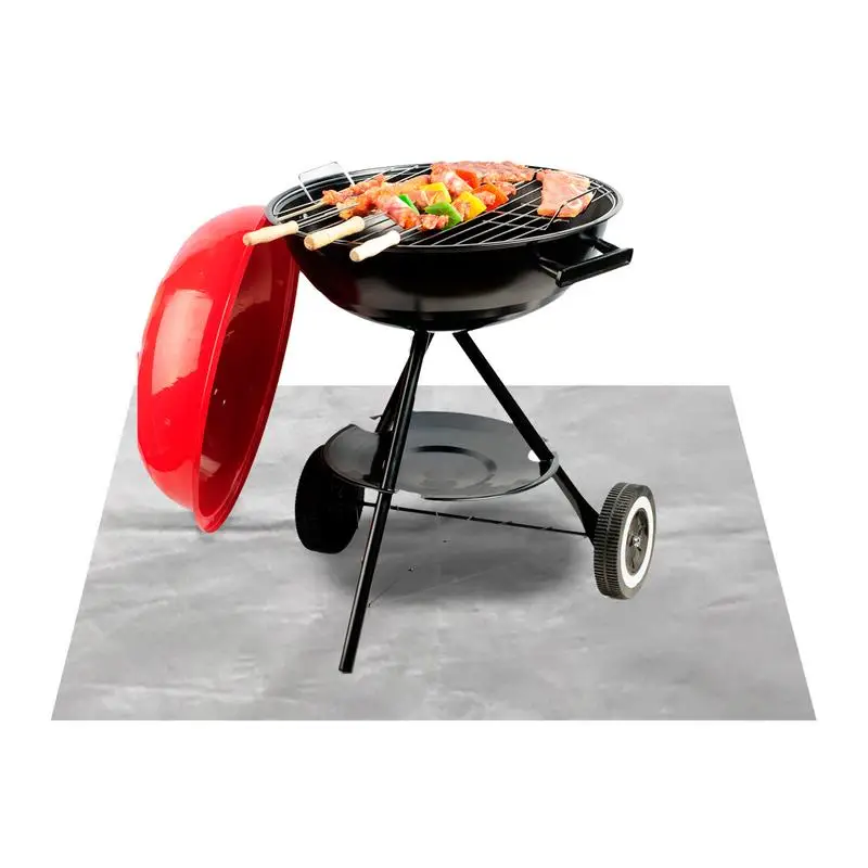 

1 шт., огнестойкая ткань для кемпинга, пикника, барбекю, изоляционный коврик, огнестойкое многоразовое высокотемпературное противопожарное одеяло