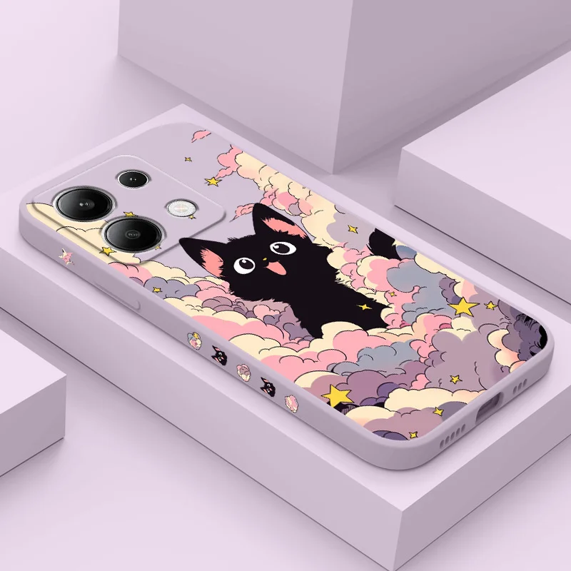 

Cloud Colorful Cat Phone Case For Xiaomi Poco X8 M8 Pro Max 5G Silicone Cover