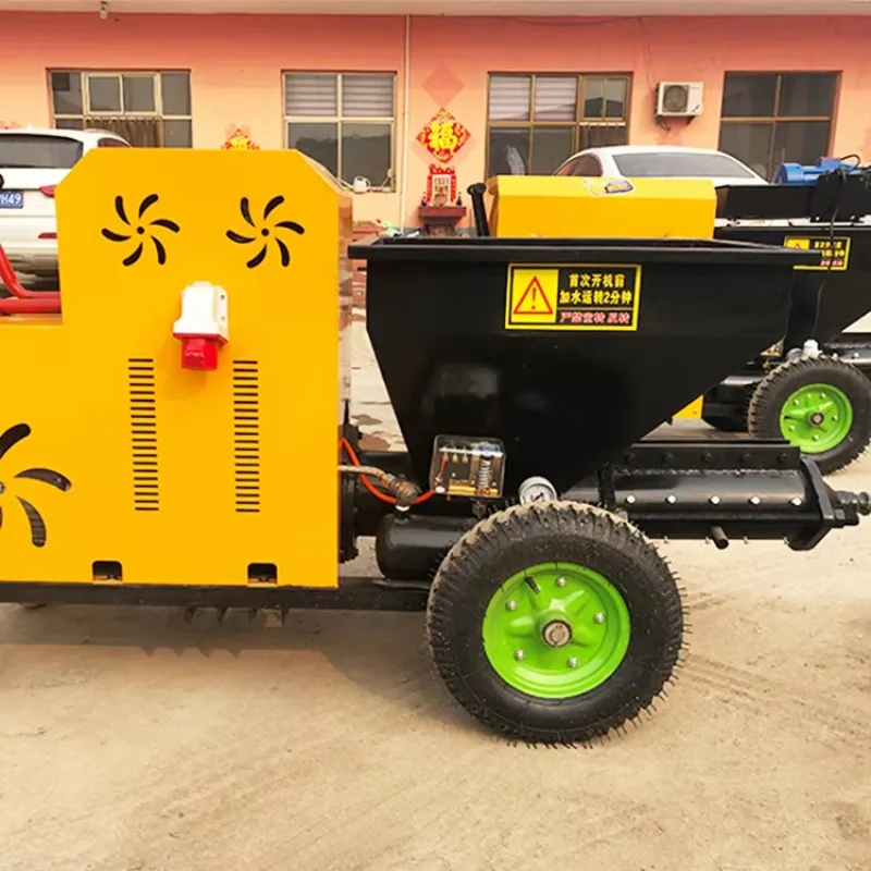 Factory Direct Ceiling Wall Cement Mortar Spray Plaster Machine Electric   Mortar Spray Machines