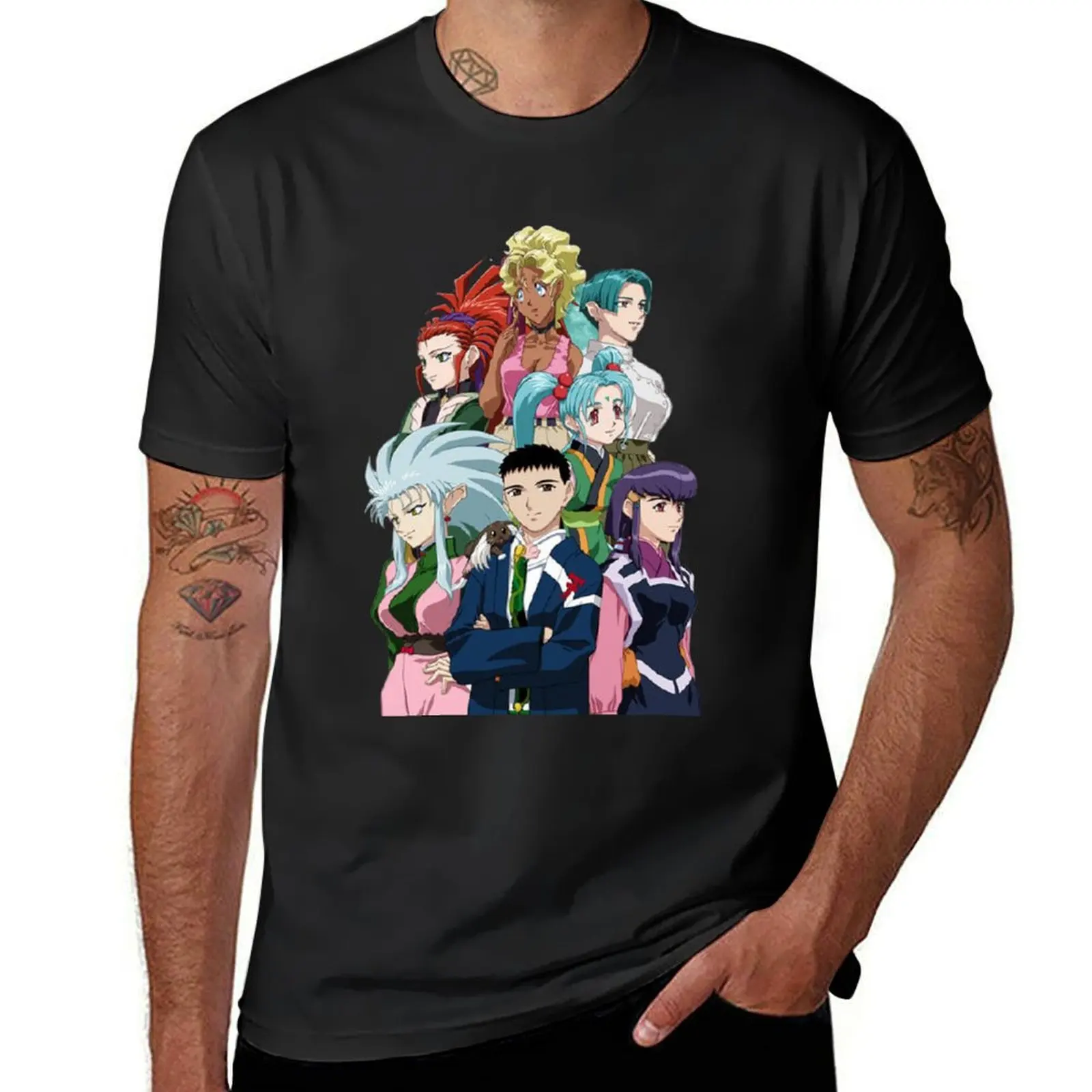 TENCHI MUYO! V T-Shirt customs design your own new edition blanks mens graphic t-shirts anime