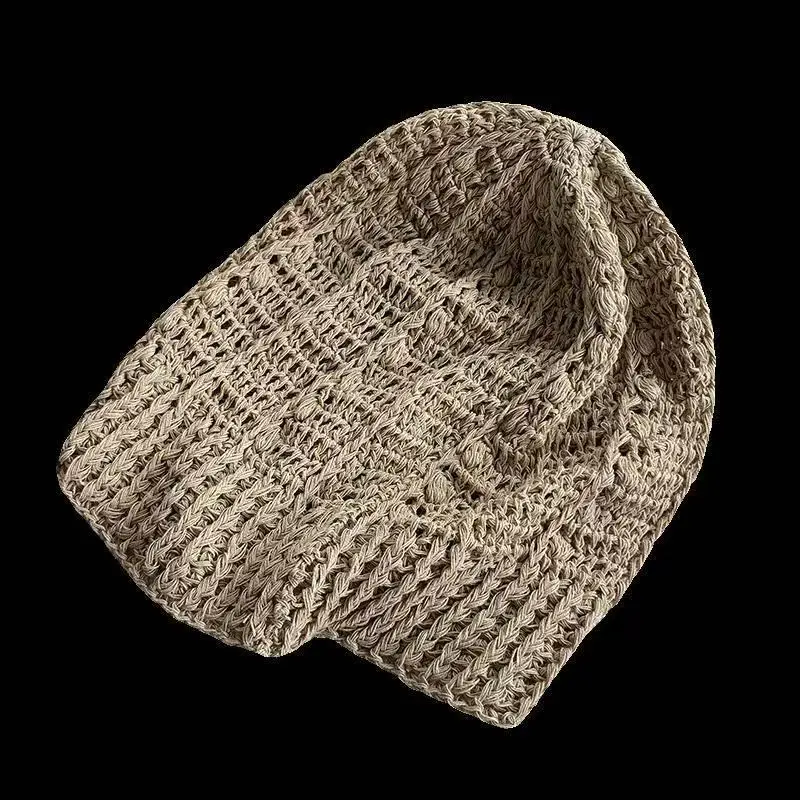 Gorros Musulmanes para Hombre y Mujer, Gorro de Oración, Gorro Tejido de Malla, Kufi, Kippah, Islámico, Arabia Saudita, Judío, Verano, Negro 0730