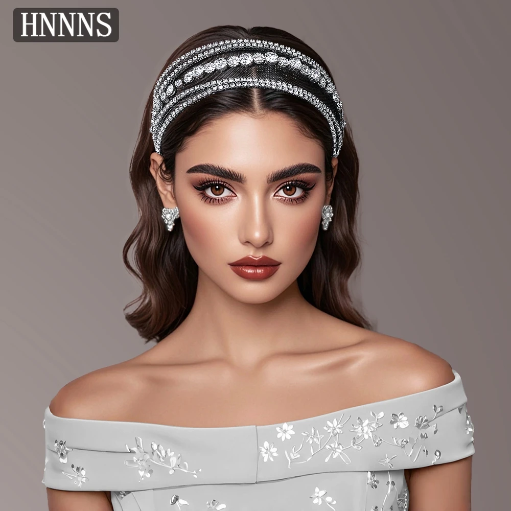 

TOPQUEEN Minimalist Wedding Bridal Hollow Water Diamond Headband Women's Fashion Banquet Party Everyday Handmade Headwear YXA63