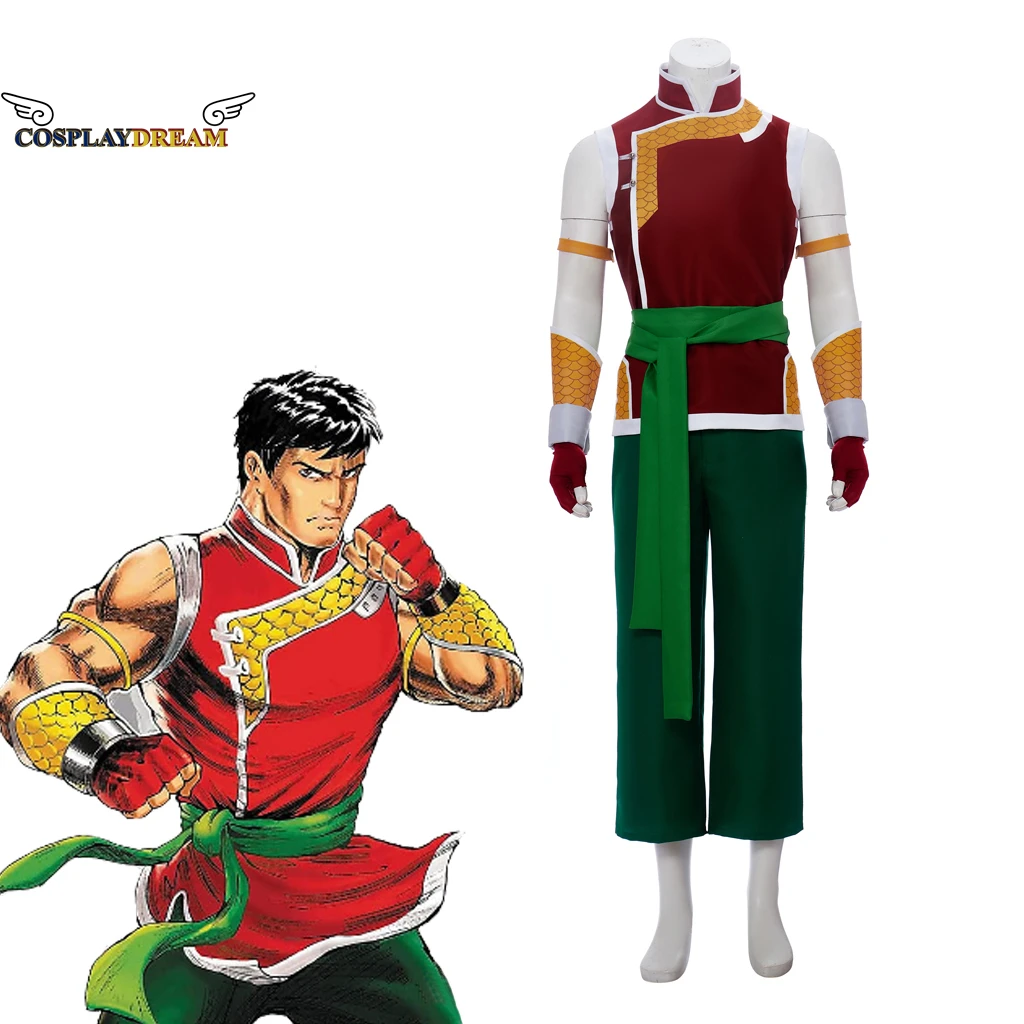 

Shang-Chi and the Legend of the Ten Rings Cosplay Shang Chi Costume Outfit Master of Kung Fu Men's Halloween Carnival Full Set