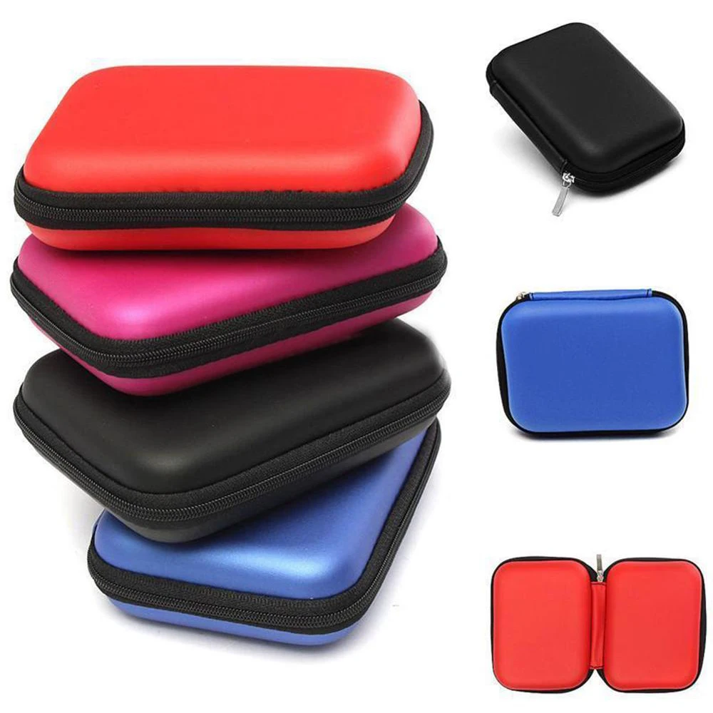 Case Cover for 2.5'' HDD Hard Disk VA Hard Disk Box External Hard Drive Disk Storage Bag For Hard Disk Power Bank Cable Heatset