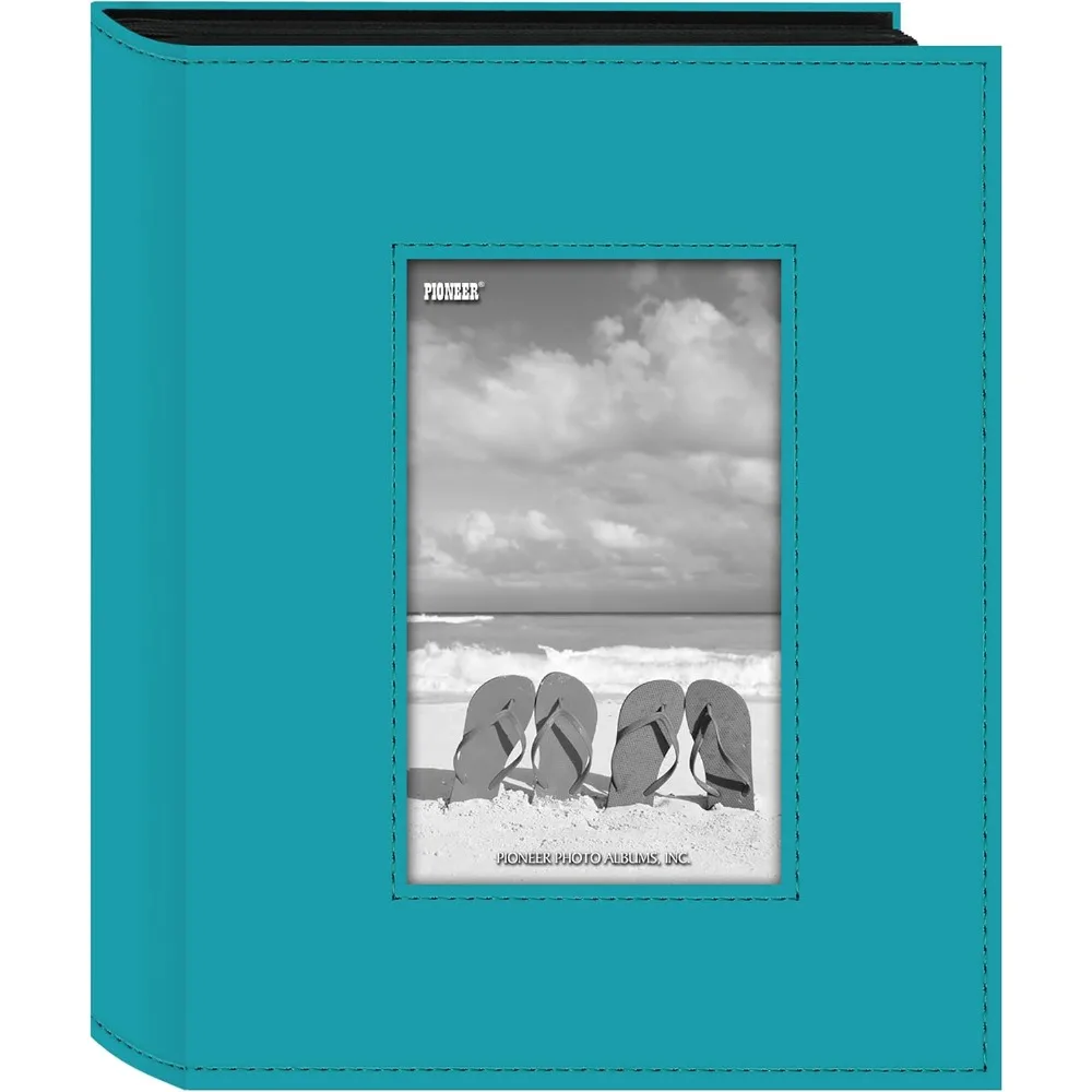 

Sewn Leatherette Frame Photo Album, Bright Blue