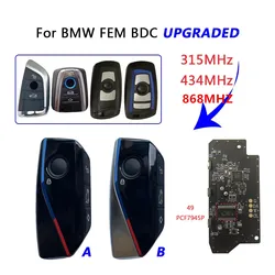 KEYECU Modified Replacement Smart Remote Key fob 4B 315/433/868MHz PCF7945P ID49 Chip for BMW CAS4 CAS4+ F 5 7 Series FEM / BDC