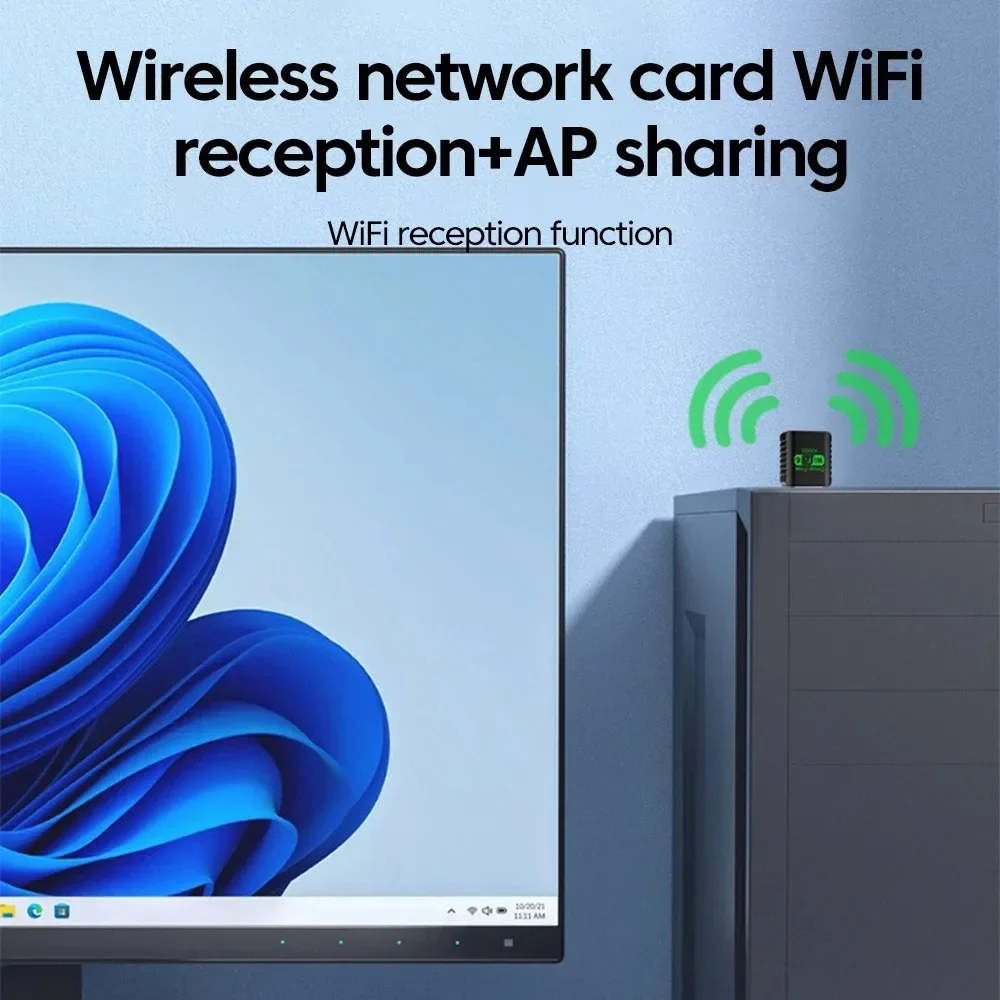 WiFi 6 AX900 Bluetooth 5.4 WiFi USB 어댑터 무선 네트워크 카드 PC/노트북 Win10/11 드라이버 용 2.4G 및 5GHz Wi-Fi 안테나 USB 무료