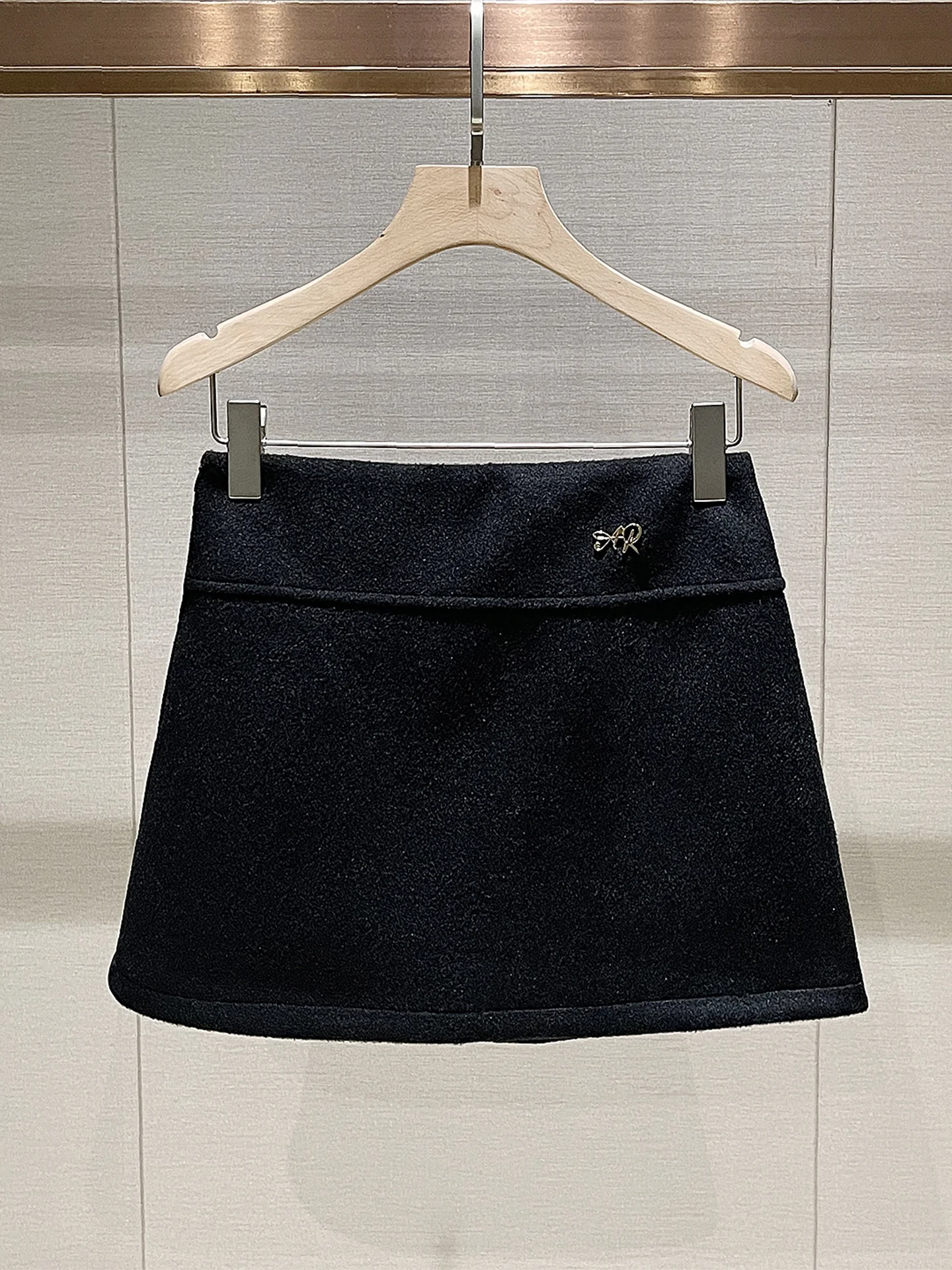 Spódnica damska z wysokim stanem, trapezowa, wełniana, codzienna, modna, wyszczuplająca, uniwersalna, nowość na jesień i zimę.