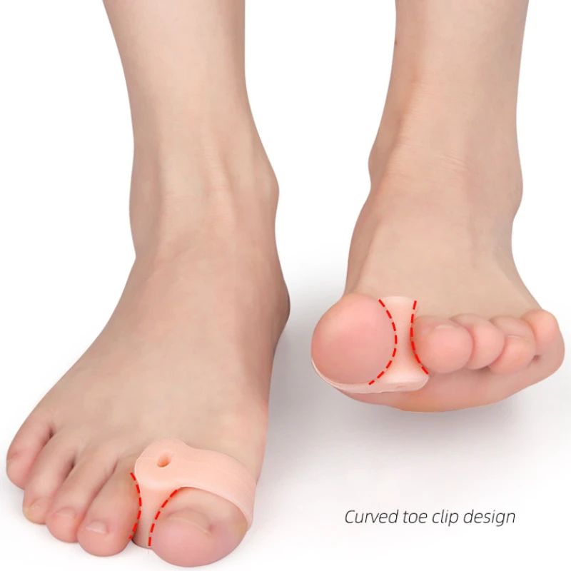 Mathiateurs orthèses en gel de silicone pour hallux valgus, 2 pièces = 1 paire, marteau, ajusteur d'oignon, soin des pieds, séparateur de pouce, lisseur