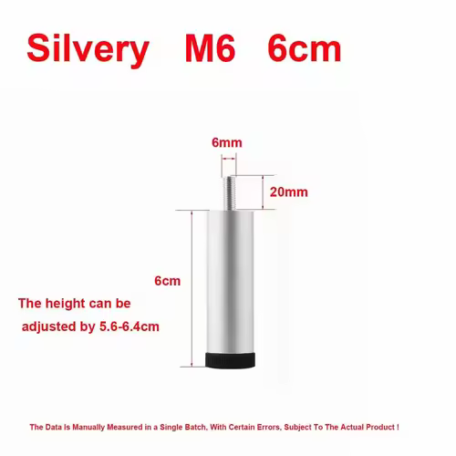 M6 Furniture Height Increasing Foot Pads Washing Machines Refrigerators Shock-Absorbing Adjustable Support Legs - Image 26