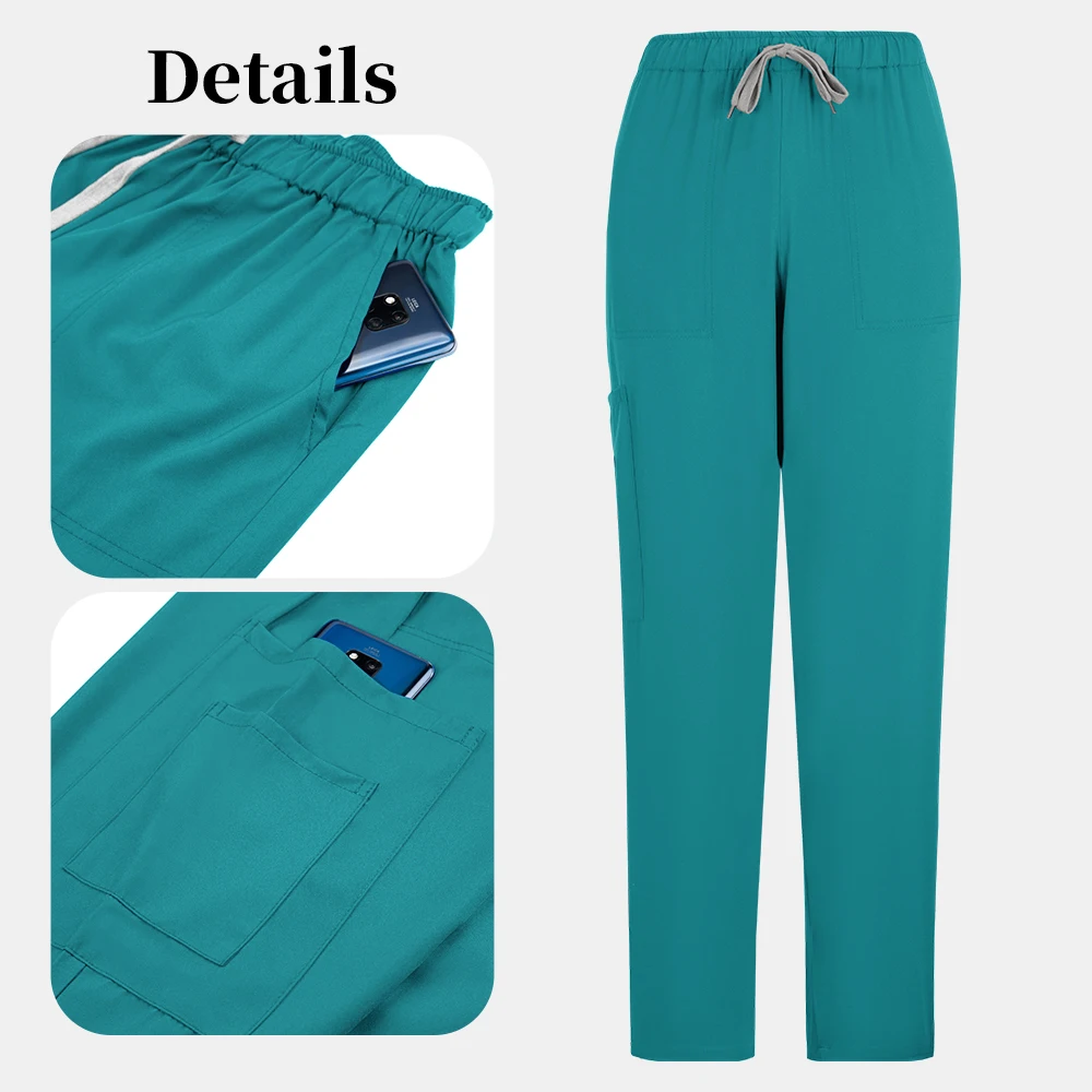Anti-Falten Premium Chirurgische Uniform Mann Medizinische Kleidung Uniformen Pet Store Zahnmedizin Arbeitskleidung Krankenschwester Scrubs Set Gerade