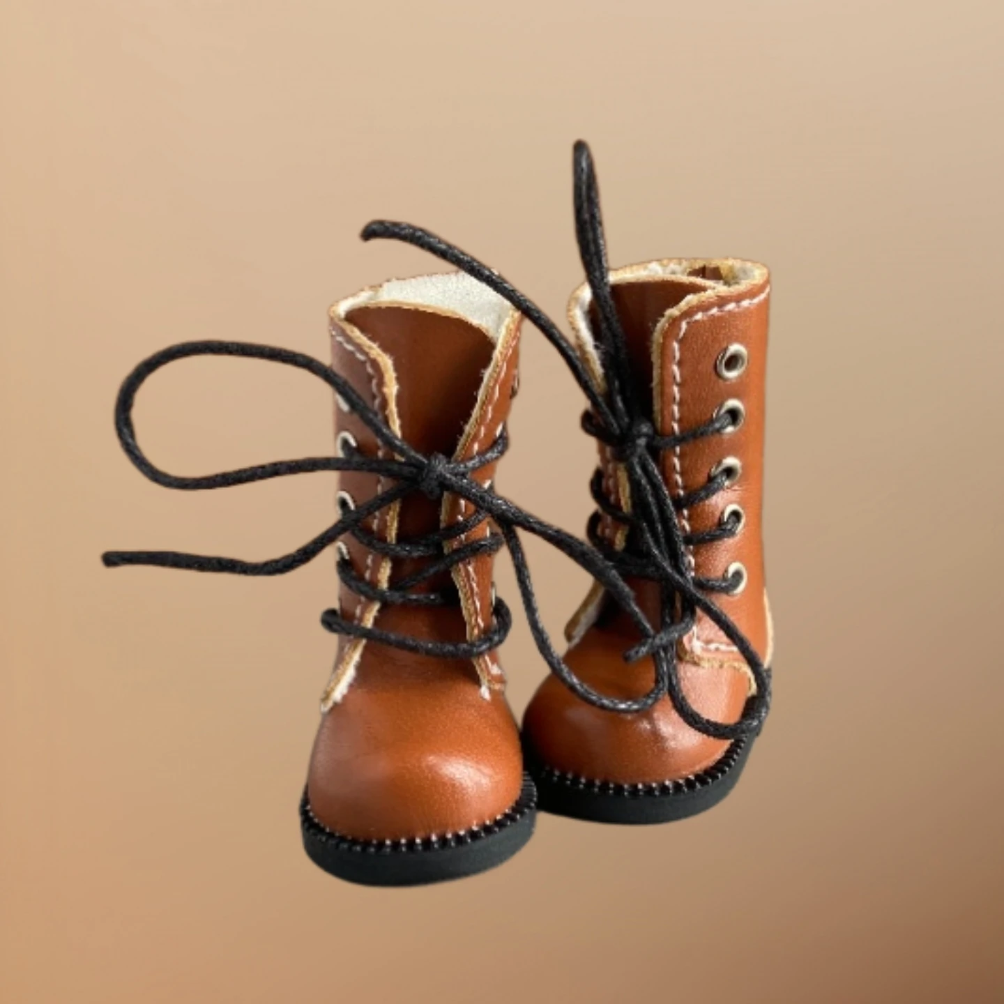 Tilda – bottes de poupée, chaussures de jouet pour poupée Blythe Pullip, Mini bottes d\'hiver en cuir de 1/8 cm pour accessoires Blyth, 3.8