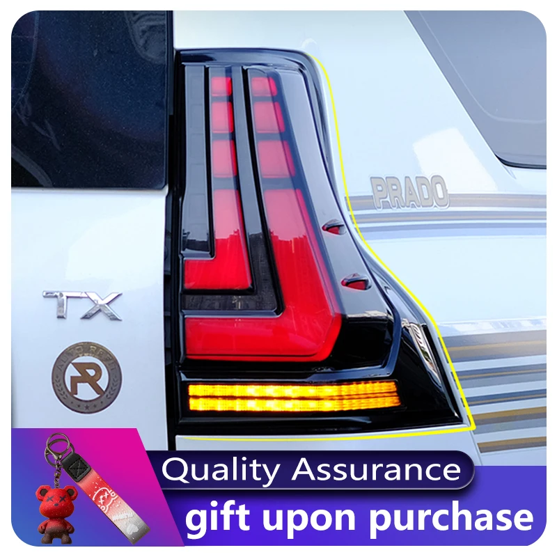 Taillight For Toyota Prado 2010-2021 LC150 Full LED Car Lights Fashion Projector Lens DRL Signal Tail Lamp Accessories