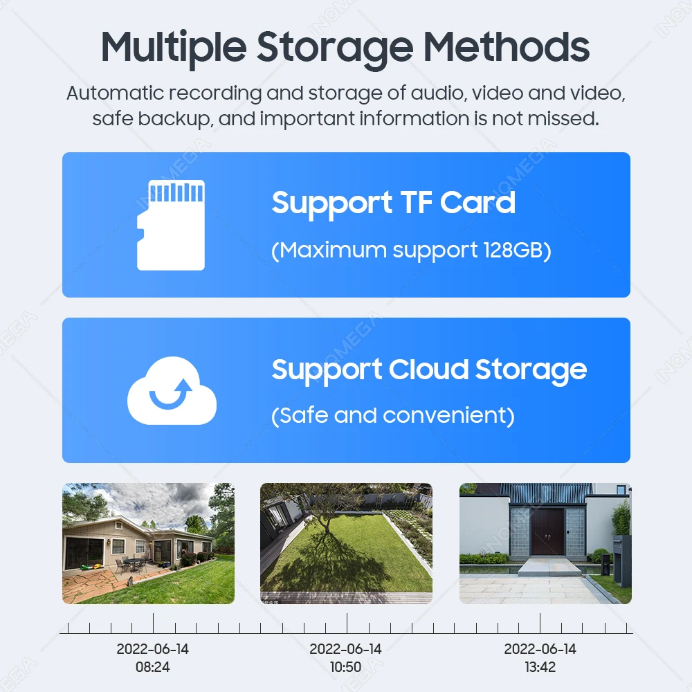 INQMEGA HD 4MP Wireless WIFI IP Camera Home Indoor Security Monitor Smart Network Video System Two Way Audio / Night Vision Cam