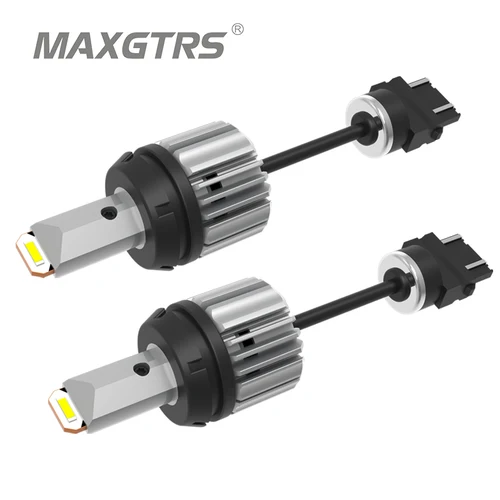 Luz LED de marcha atrás para coche, lámpara trasera de estacionamiento, 1156 K, blanco, 2x7440 BA15S 921 W21W T15 W16W 912 1860 Canbus 6000 Chip