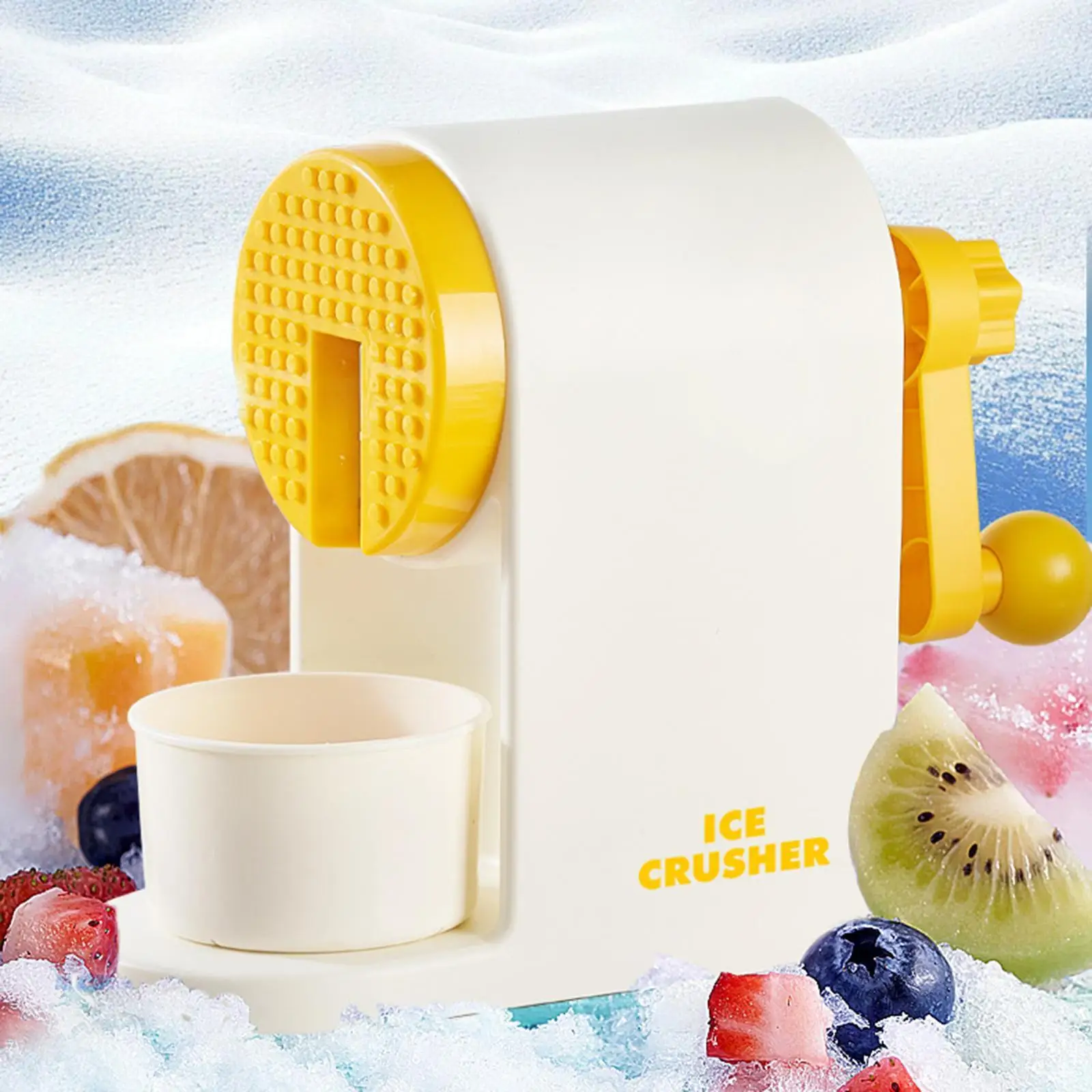 

Ручная дробилка льда, простая в использовании машина для слякоти для пикников, домашнего ресторана