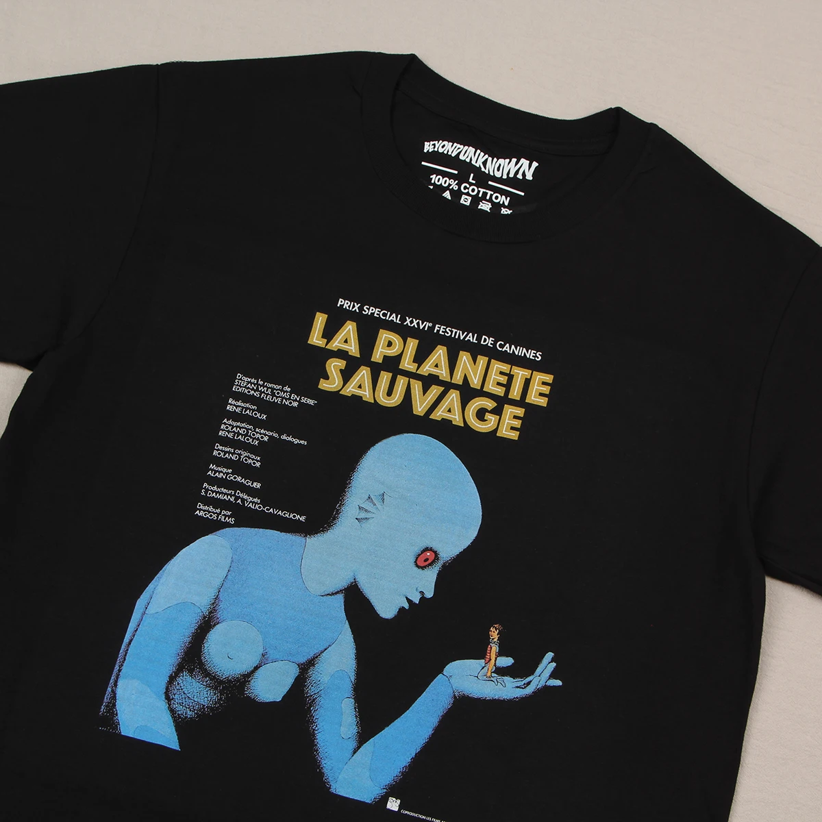 Fantastic Planet T-Shirt Movie La planete sauvage Rene Laloux Gandahar Metropolis Men Cotton Tee t shirt