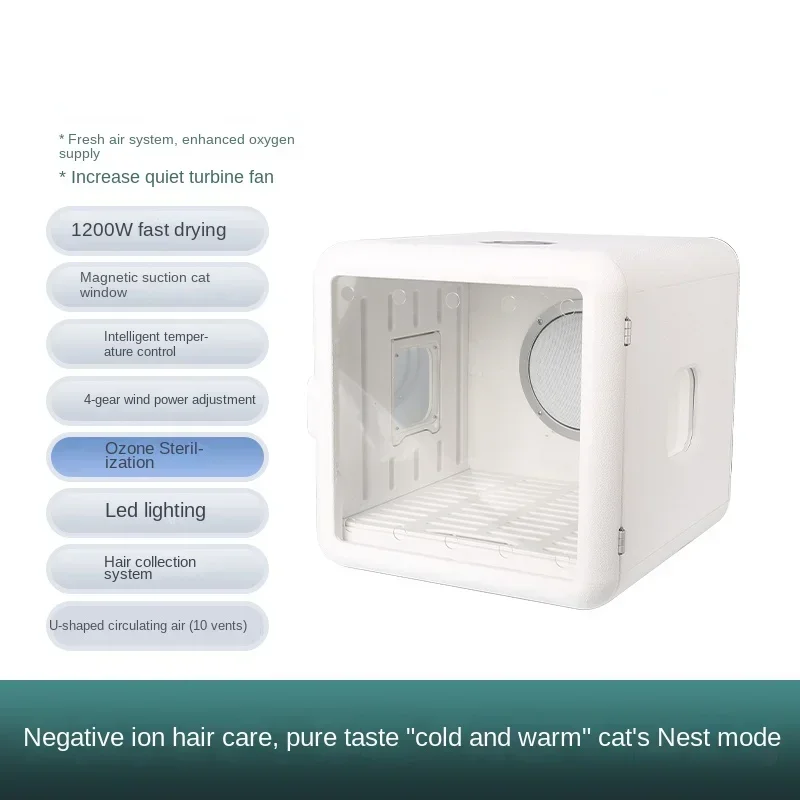 Pet Dryer Dog Hair Dryer Box for Pet Grooming Super Quiet Cat Hair Dryer Capacity Quick Drying Blower 360 Degrees Warm Air