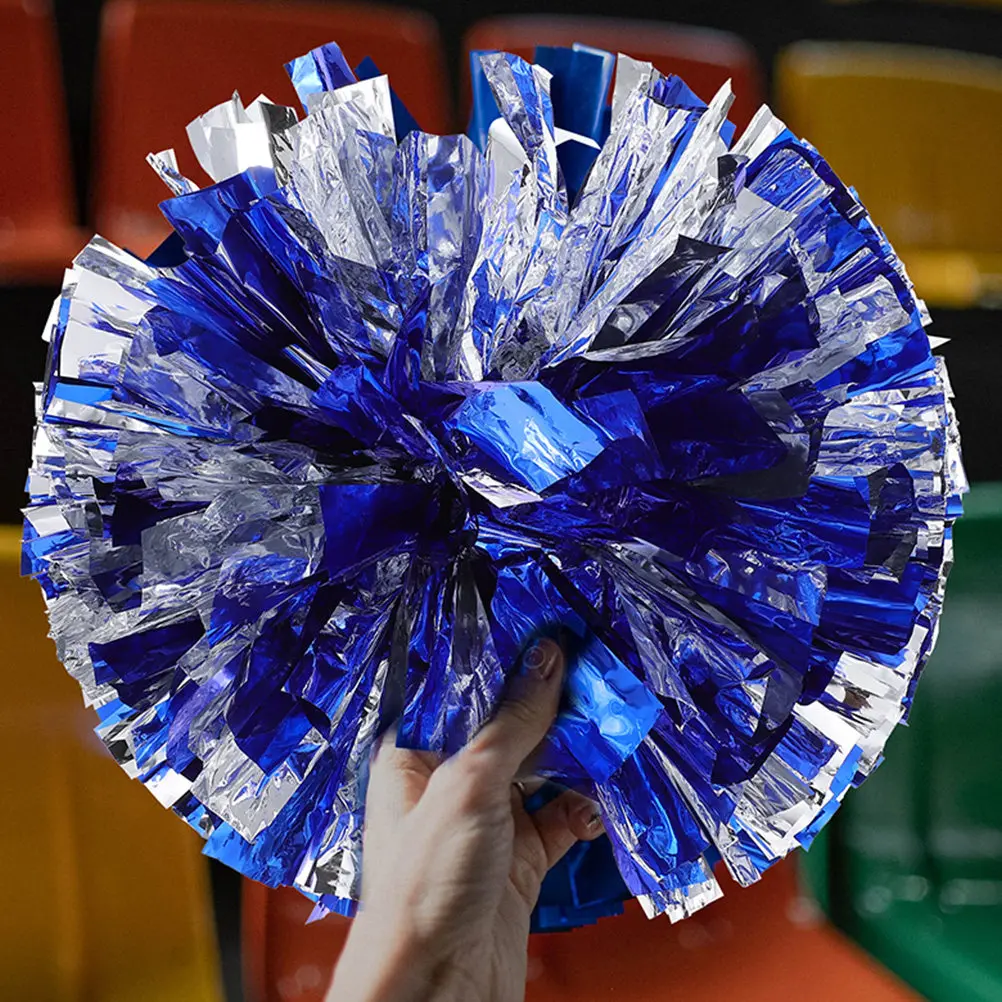 

6pcs Dance Pom Poms Cheerleading Props Mixed Color Durable Reusable For Sports Events Party Sports Supplies